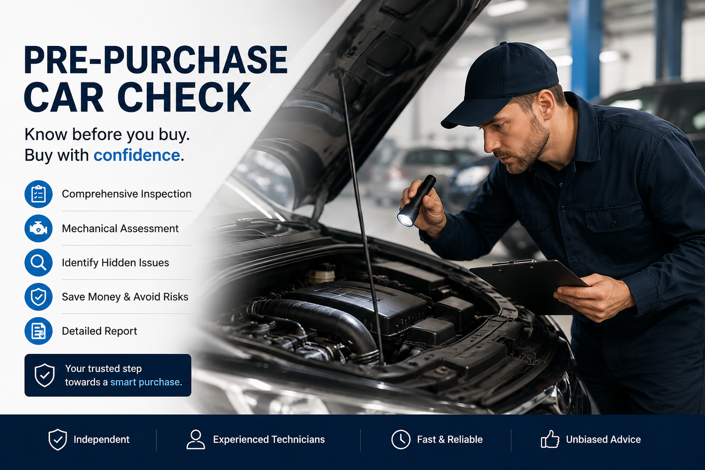 Pre Purchase Check (Small-Medium vehicles)